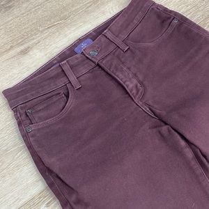 NYDJ burgundy jeans size 2P